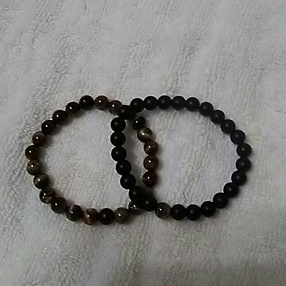 Natural stone couples yin yang bracelet - Picture 1 of 1